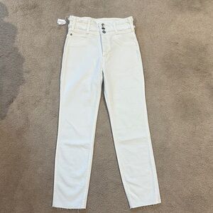 Hudson Jeans High Rise White Denim